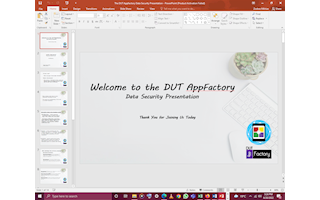 DUT AppFactory  Interns Workshop  Presentations
